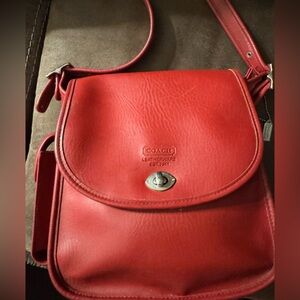 Coach red bag